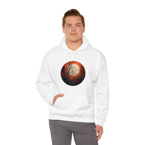 Halloween Harvest Moon - Graphic Hooded Sweatshirt
